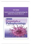 TEST BANK Porth’s Essentials of Pathophysiology 5th Edition by Tommie Norris A+