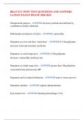 BKAT ICU POST TEST QUESTIONS AND ANSWERS  LATEST EXAM UPDATE 2024-2025