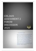 CHL2601 Assessment 2 Due 2024. this document includes questions and answers foe CHL2601 Assessment 2. a 100%  pass is guaranteed. for assistance whatsapp 0.7.2.5.3.5.1.7.6.4....................................The Assessment 2 question:   Based on the arti