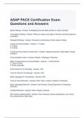 ASAP PACE Certification Exam Questions and Answers (Graded A)