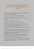 Praxis Health Education 5551 Exam Questions And Answers &lpar;Updated And Verified&rpar;