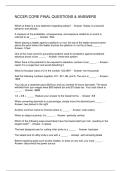NCCER CORE FINAL QUESTIONS AND ANSWERS