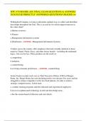 WPC 470 MOORE ASU FINAL EXAM QUESTIONS & ANSWERS  2024&sol;2025 &vert;&vert;CORRECTLY ANSWERED QUESTIONS GRADED A&plus;