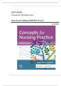 Test Bank for Concepts for Nursing Practice (3rd Ed) By Jean Giddens Complete Guide All Chapters REVISED