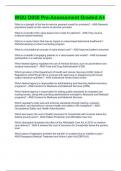 WGU D050 Pre-Assessment Graded A+