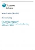 Pearson Edexcel Advanced Level In Greek (9GK0/02) Paper 2