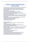 Chapter 4 Verified Questions And Answers 2024