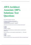 AWS Architect  Associate 100%  Solutions Test  Questions
