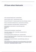 3P Exam- others flashcards questions with solutions
