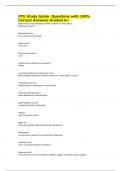 PTU Study Guide  Questions with 100&percnt; Correct Answers Graded A&plus;