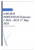 LML4810 PORTFOLIO Semester 1 2024 - DUE 27 May 2024