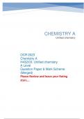 OCR 2023 Chemistry A Question Papers & Mark Scheme (Merged)