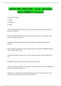 CHLH 200 UPDATED Exam Questions  and CORRECT Answers