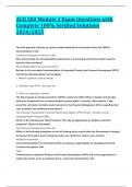 ACQ 202 Module 2 Exam Questions with Complete 100&percnt; Verified Solutions 2024&sol;2025