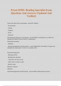 Praxis &num;5302- Reading Specialist Exam Questions And Answers &lpar;Updated And Verified&rpar;