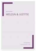 Samenvatting Welzijn en Justitie