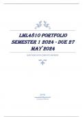 LML4810 PORTFOLIO Semester 1 2024 - DUE 27 May 2024