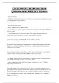 CMY3706 UPDATED Test Exam  Questions and CORRECT Answers