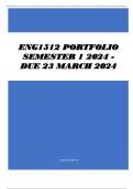 ENG1512 PORTFOLIO Semester 1 2024 - DUE 23 March 2024
