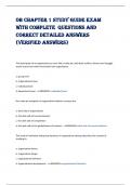 OB CHAPTER 1 STUDY GUIDE EXAM  WITH COMPLETE QUESTIONS AND  CORRECT DETAILED ANSWERS  &lpar;VERIFIED ANSWERS&rpar;
