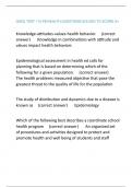 GACE TEST 115 PE&sol;HEALTH QUESTIONS SOLVED TO SCORE A&plus;