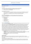 Samenvatting -  Sociale Ethiek