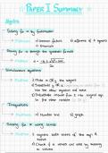 Grade 12 Maths Summary Notes for June Exam, Prelims and Finals