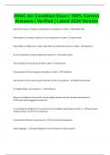 HVAC Air Condition Esco &vert; 100&percnt; Correct Answers &vert; Verified &vert; Latest 2024 Version