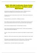 HVAC&colon; EPA 608 Certification Study Guide &vert; 100&percnt; Correct Answers &vert; Verified &vert; Latest 2024 Version