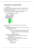 Samenvatting "Geschiedenis van Zuidelijk-Afrika"