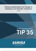 Enhancing Motivation for Change in Substance Use Disorder Treatment (SAMSHA) New Updated HANDBOOK.Enhancing Motivation for Change in Substance Use Disorder Treatment (SAMSHA) New Updated HANDBOOK.Enhancing Motivation for Change in Substance Use Disorder T