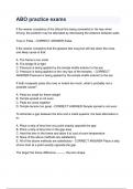 ABO practice exams&period;