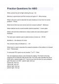 Practice Questions for ABO