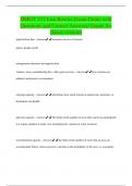 HMGT 331 Lisa Bowles Exam Guide with Questions and Correct Answers&sol; Grade A&plus; &lpar;latest version&rpar;