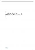 AQA  AS   LEVEL  BIOLOGY Paper 1  QUESTION PAPER   FOR JUNE 2023