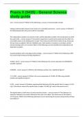 Praxis II &lpar;5435&rpar; - General Science study guide