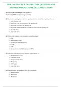 BIOL 266 PRACTICE EXAMINATION QUESTIONS AND ANSWERS FOR 2024 FINAL EXAM PART A AND B