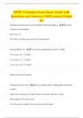 NPTE Vestibular Exam Study Guide with Questions and Answers/ 100% correct/ Grade A+