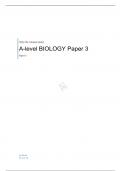 AQA   A-level BIOLOGY Paper 3   QUESTION PAPER FOR JUNE 2023