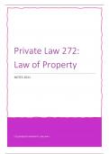 Private Law 273 - Property Law Summaries