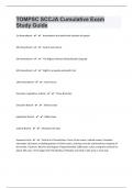 TOMPSC SCCJA Cumulative 278 Exam Study Guide Questions And Answers&vert; Success Guaranteed