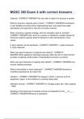 MGSC 395 Exam 2 with correct Answers&period;