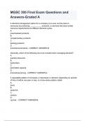 MGSC 395 Final Exam Questions and Answers-Graded A &lpar;1&rpar;&period;