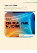 Sole&rsquo;s Introduction to Critical Care Nursing&colon; Sole&rsquo;s Introduction to Critical Care Nursing 9th Edition Test Bank