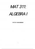 MATHS 302: ALGEBRA TEST QUESTIONS AND ANSWERS A+