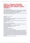 MSN 677 FINAL EXAMS QUESTIONS AND WELL DETAILED ANSWERS (100% CORRECT) ALREDY GRADED A+