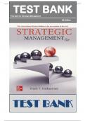 Test Bank for Strategic Management and Competitive Advantage Concepts and Cases 6th Edition by Frank T. Rothaermel ISBN: 9781266191862 | All Chapters 1 - 12 | Full Complete