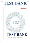 Test Bank for Human Resource Management, 6th Canadian Edition by Sandra Steen ISBN: 9781259654930|| Complete Guide A+