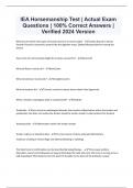 IEA Horsemanship Test &vert; Actual Exam Questions &vert; 100&percnt; Correct Answers &vert; Verified 2024 Version