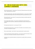 NY   MPJE EXAM 2024 WITH 100&percnt; CORRECT ANSWERS